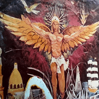 1981 - Murales efímeros en Ortega Park, patrocinio Ciudades Hermanas Casa de la Raza, Santa Bárbara, Cal.