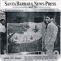 1984 - Exhibición de arte en Courthouse, Santa Bárbara, Cal.